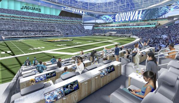 Jags unveil stadium of future with covered seats a proposal